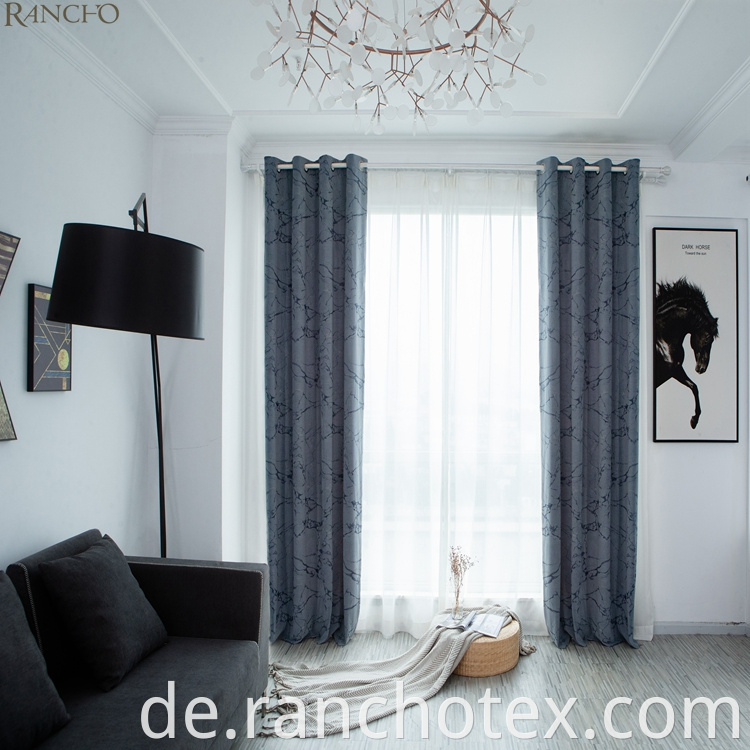 Neues Design Luxus, der schwere Vorhangdreidevorhänge für das Wohnzimmer prägt